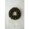 111433 6 umely venec tando plast prumer 44 cm zeleny tando
