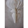 111391 2 vanocni ozdoba papel dekor papir prumer 16 x vyska 30 cm bila papel dekor