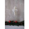 111391 4 vanocni ozdoba papel dekor papir prumer 16 x vyska 30 cm bila papel dekor
