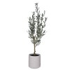 olivenbaum im cremefarbenen dekotopf kunstpflanze olivo 140cm 05