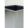 16359 5 kvetinac classic brouseny nerez vyska 90 cm stribrny