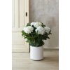 Umělá hortenzie HYDRANGEA v bílém květináči, výška 78 cm, bílá