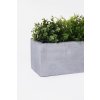 blumenkasten balkonkasten rechteckig fiberglas beton design grau flobo 60 2