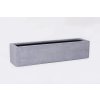 blumenkasten fensterbankkasten rechteckig fiberglas beton design grau 80 3