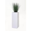 pflanzkuebel blumenkuebel block zink weiss 65 5