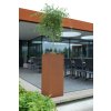 Květináč BLOCK, corten, výška 100 cm, hnědý