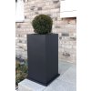 Květináč BLOCK, sklolaminát, výška 60 cm, antracit