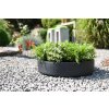 pflanzschale schale rund anthrazit fiberglas kiesbeet garten circulo 10x50 14