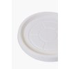 16893 2 miska pod kvetinac plato plast 37 cm bila