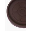 16923 2 miska pod kvetinac plato plast 37 cm hneda