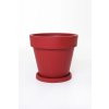 16944 3 miska pod kvetinac plato plast 50 cm cervena