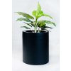 Kulatý květináč ESTRA, výška 40 cm, černý