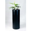 Kulatý květináč ESTRA, výška 90 cm, černý