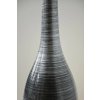 vase bodenvase schwarz silber exklusiv 80x18 delgada 5