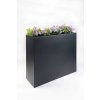 Interiérový květináč ELEMENTO, materiál MDF, šířka 88 cm, černý