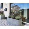pflanzkuebel pflanztrog maxi fiberglas beton design grau 100 eingangsbereich haustuer 1