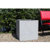 pflanzkuebel block fiberglas beton design grau 60 60 2