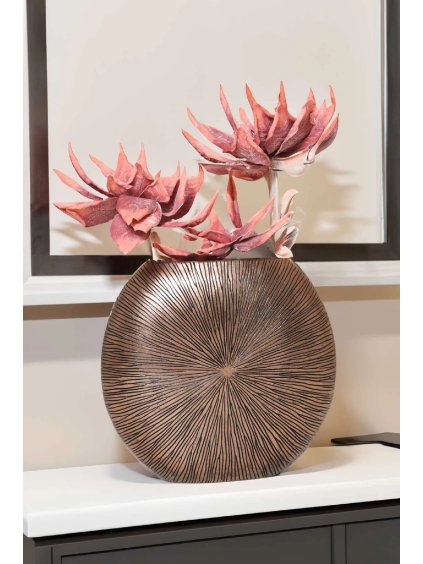 vase bodenvase bronze kupfer schwarz exklusiv 55 18 50 atena 001