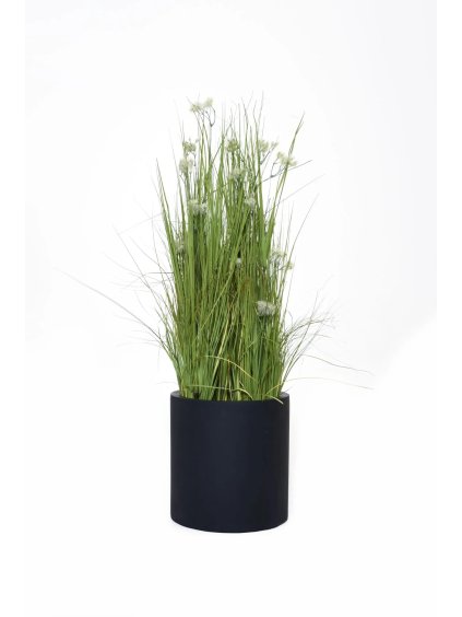 Kvetináč NEW RONDO, sklolaminát, Ø 29 cm, antracit