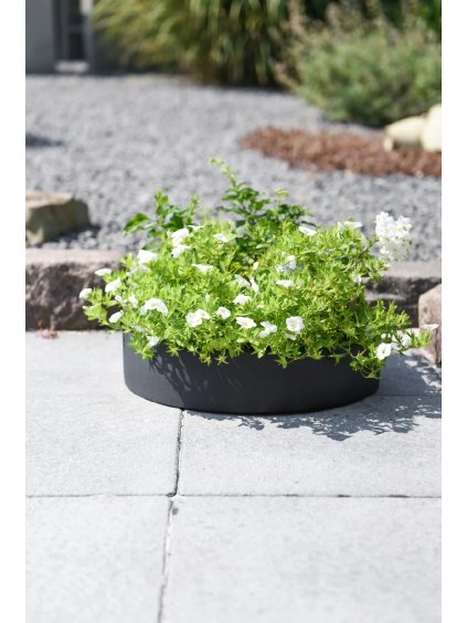 Miska na dekorácie CIRCULO, sklolaminát, Ø 40 cm, antracit