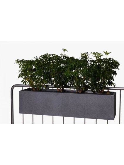 Balkónový hrantík BENNO, vláknocement, šírka 82 cm, sivá