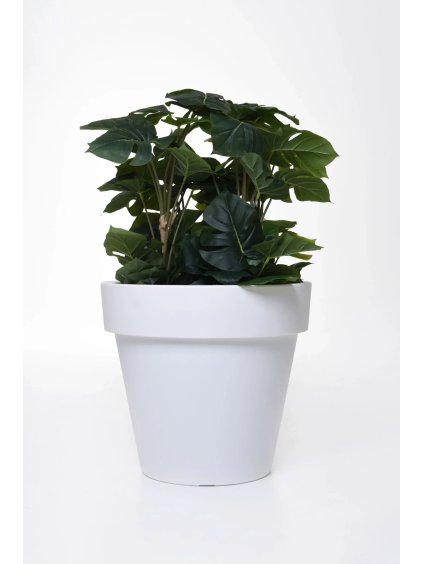 Kvetináč LEVANTA, plast, výška 35 cm, biela