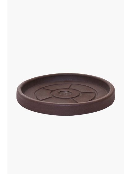 Miska pod kvetináč PLATO, plast, Ø 22 cm, hnedá