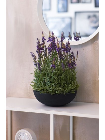 6286 umela levandula levandula vyska 48 cm plast zeleno fialova lavandula