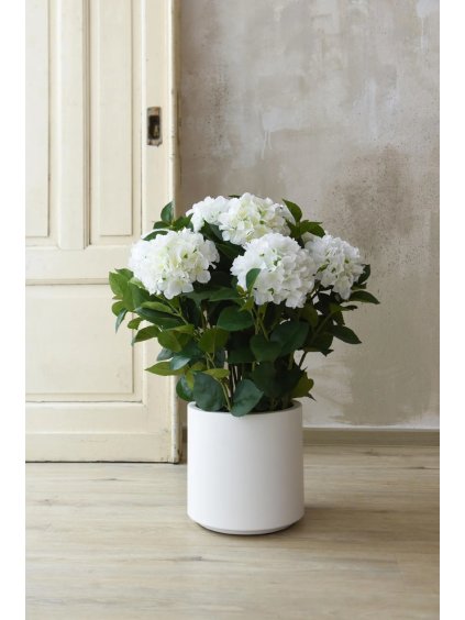hortensie kunstpflanze weiss mit topf 60x78 01