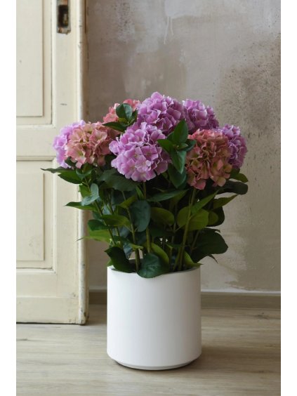 hortensie kunstpflanze pink mit topf 60x78 01