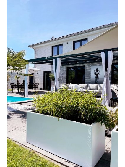 pflanzkuebel pflanztrog maxi fiberglas weiss 100 terrasse 5
