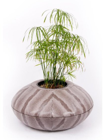 Interiérový kvetináč VELA, výška 85 cm, sivý, outlet