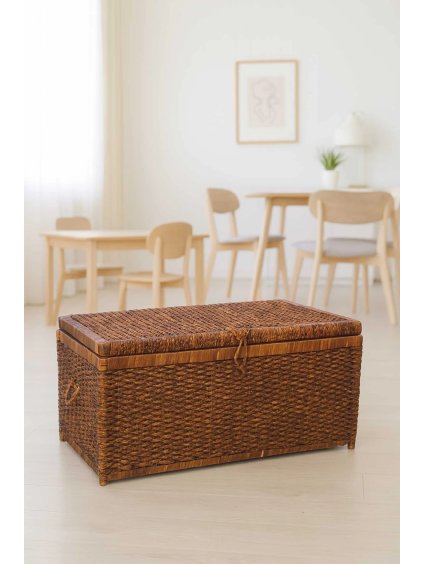 waeschetruhe wasserhyazinthe braun lea 84 ki 4260179342486