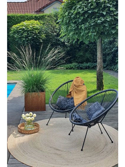 Kvetináč BLOCK, corten, 40x40x40 cm, hnedý