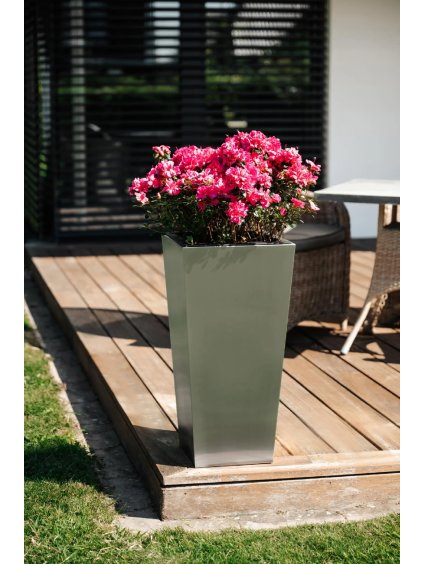 Kvetináč CLASSIC, výška 70 cm, brúsený nerez