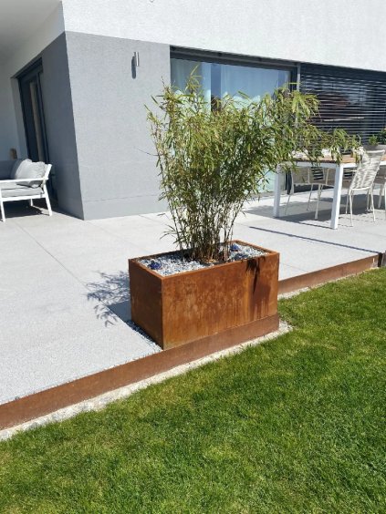 Hrantík MAXI, corten, šírka 80 cm, hnedý