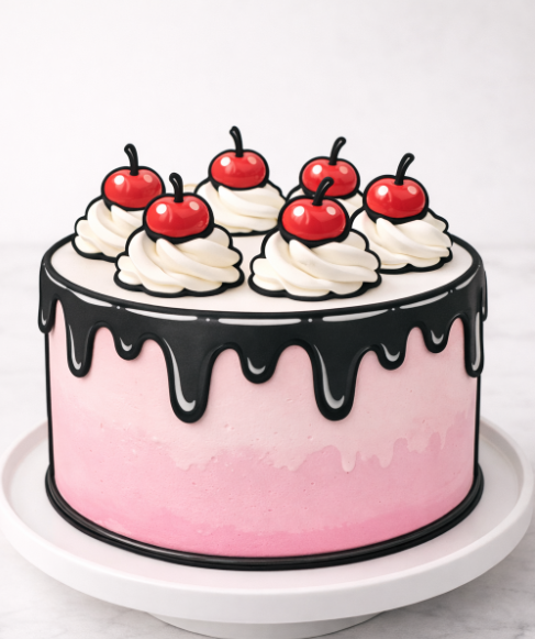 Cartoon cake – dort jako z animáku, který zaujal i v Peče celá země