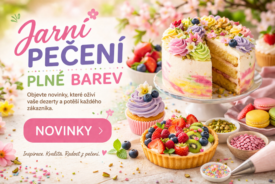 Jarní pečení plné barev – novinky pro cukráře