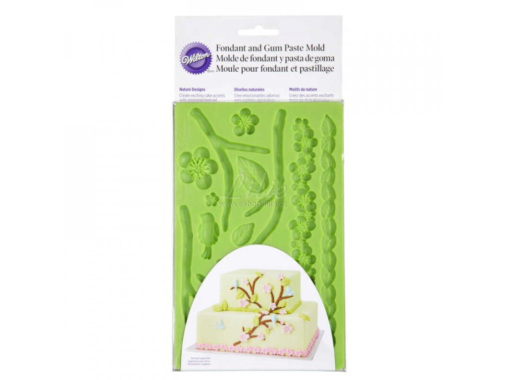 409 2565 Wilton Silicone Nature Designs Fondant and Gum Paste Mold Cake Decorating Supplies M