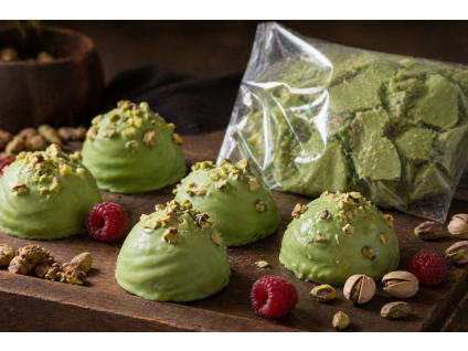 Pistáciová souplessa elastická poleva