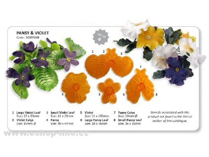 Macešky a fialky vykrajovače JEM 103FF048