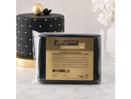 Černá potahovací hmota Rainbow Paste 1 kg