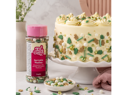 Vánoční cukrový posyp Joyful FunCakes