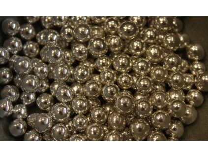 Stříbrné cukrové kuličky 6,5 mm