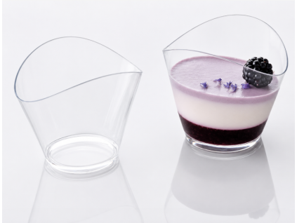 OBLOUČEK plastový kelímek na dezerty 200 ml PMOCE003
