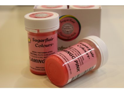 Růžová flamingo gelová barva Sugarflair