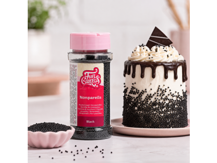 Černé cukrové perličky FunCakes 80 g