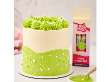 Světle zelená gelová barva FunCakes