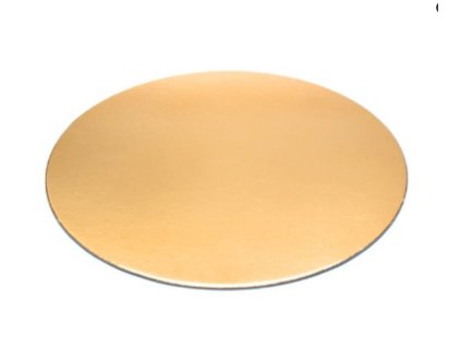 Zlatá jednostranná slabší podložka kruh 14cm