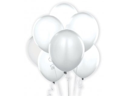 7 Bílých balónků B-30